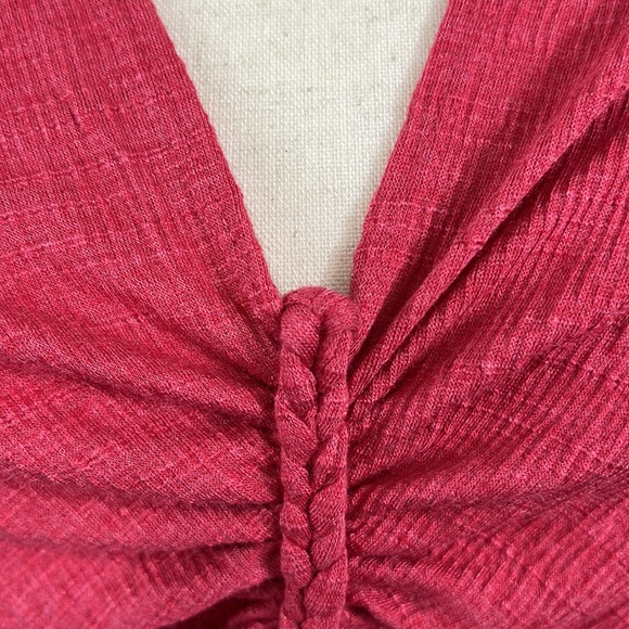 Max Studio coral rouched top - Picture 7 of 7